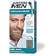 Just For Men Mustache & Beard, Beard Dye for Men with Brush Included for Easy Application, With Biotin Aloe and Coconut Oil f