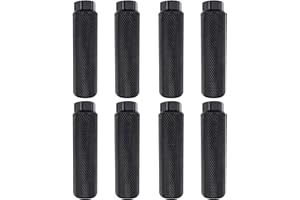 Zelerdo 4 Pairs Aluminum Alloy Bike Pegs for Mountain Bike Cycling Rear Stunt Pegs Fit 3/8 inch Axles