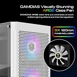 GAMDIAS Talos E3 Mesh Mid-Tower ATX Case with 3 ARGB Fans and Tempered Glass view 3