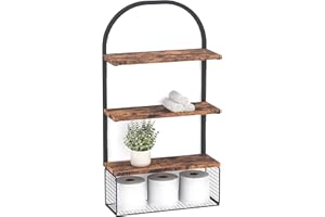 Greaittle Bathroom Shelves for Wall, Over Toilet Storage, Sleek Wall Organizer for Bathroom/Bedroom/Kitchen/Living Room