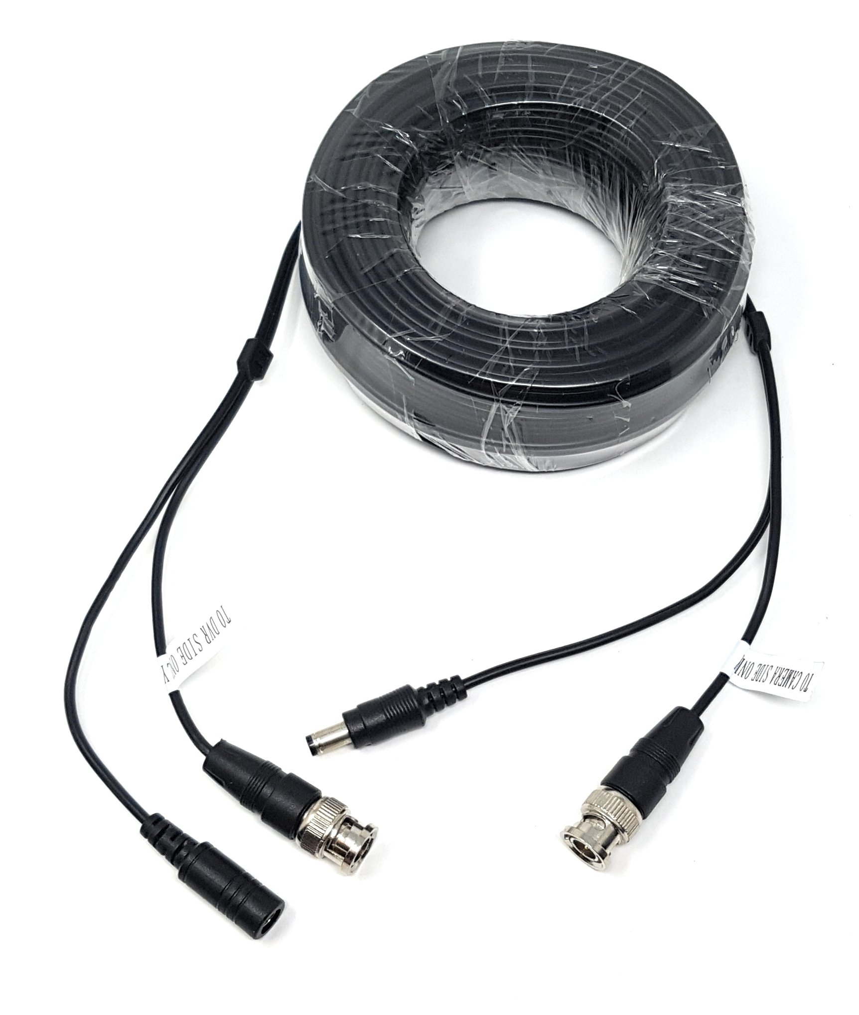 MainCore 25m/82ft long 2in1 BNC + DC Power 5.5mm x 2.1mm Video Cable Cord Lead For CCTV Camera DVR Security System Camera Monitor (Available in 5m, 10m, 18m, 25m, 50m) (25m)