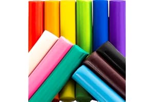 EUCATUS BEST PRODUCTS & GIFTS Extra Soft, Endlessly Reusable Kids Modeling Clay 12 Pk. Non Toxic, Rainbow Color Play Dough Blocks for Creative Fun For Child Artists. Long Lasting Putty Great for Art, Schools, Playgrounds and Gifts