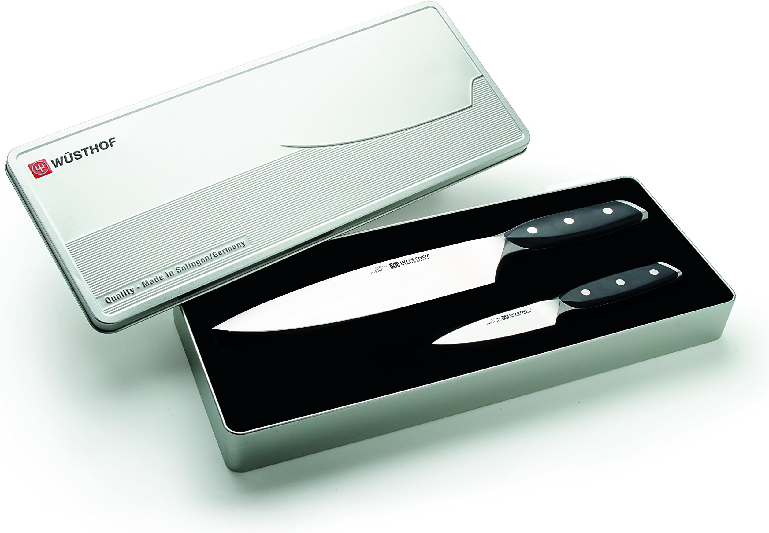 Wusthof Xline 2 Piece Knife Set, Silver