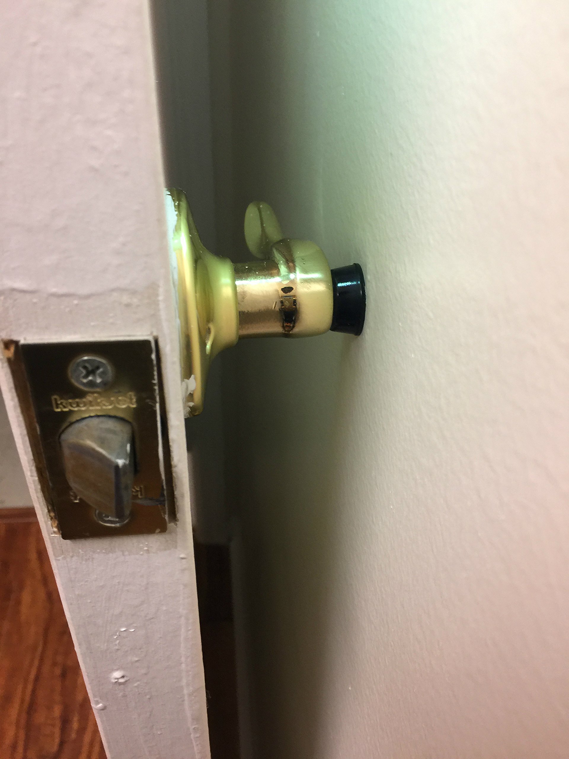 Small Black Door Knob Bumpers (Set of 12) Made in USA Selfadhesive