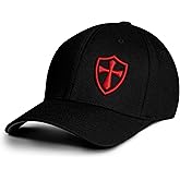 Dion Wear Crusader Baseball Cap for Men, Mid Profile Stretch Fitted