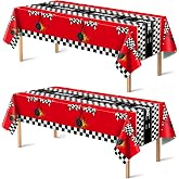 Race Car Birthday Party Decorations - 2PCS Racing Car Disposable Plastic Tablecloth | Race Car Table Cover Racing Car Theme Party Favors Decorations for Boys Baby Shower Home