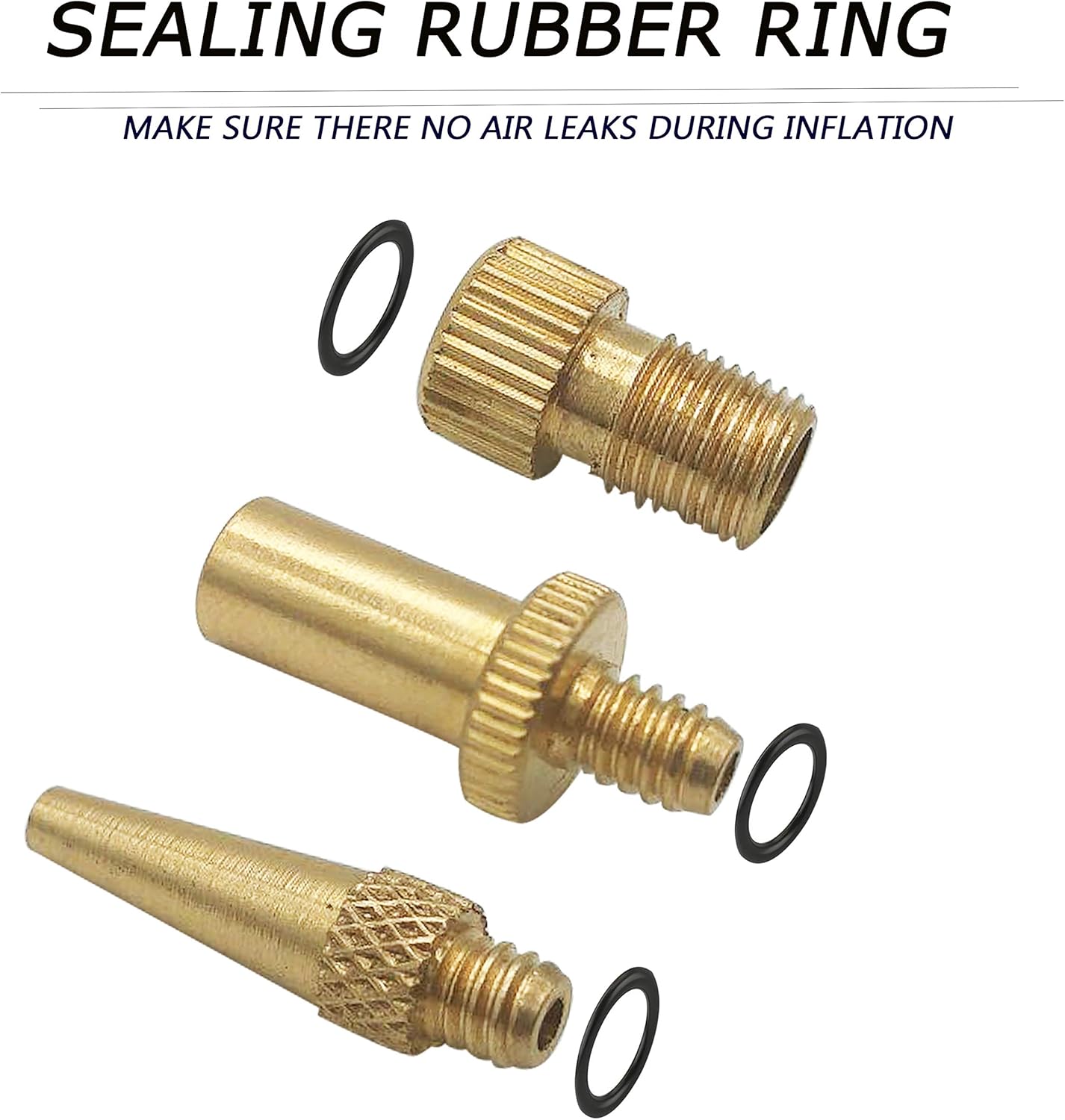 ZKSM 15Pcs Bicycle Pump Adapter Copper Bike Valve Adapter with