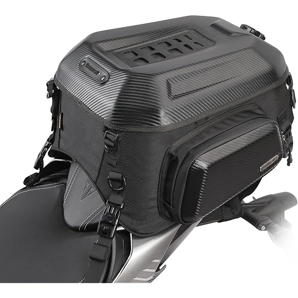 Amazon.com: SHAD Top Case SH48 Titanium Carbon + Backrest : Sports