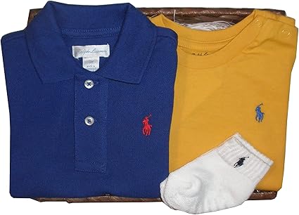 Amazon ラルフローレンの子供服 Polo Ralphlauren ベビー 出産お祝いセット 半袖 男の子 ８０ｃｍ 並行輸入品 ギフトセット ベビー マタニティ 通販