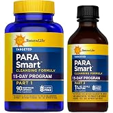Renew Life ParaSmart Cleansing Formula | 15 Day Program | 2 Parts - 90 Vegetarian Capsules and 1 fl oz Tincture | Herbal Cleanse for Digestive Wellness | Dairy, Soy &amp; Gluten Free
