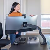 Ergotron HX Premium Heavy Duty Monitor Arm Single 49in VESA Desk Mount view 6