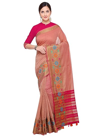 Silk Cotton with Blouse Piece Saree