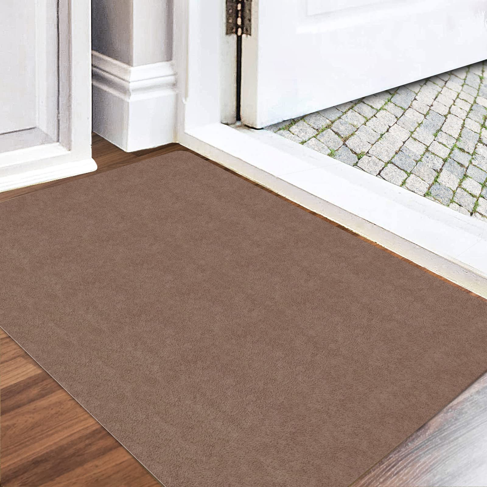 Door Mat Inside, Washable Dirt Trapper Mat, Super Thin Entrance Door Mat, Durable Door Mat, Dirt Trapper Mat, Absorbent Kitchen Runner, Non-Slip Dirt Trapper Door Mat