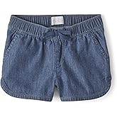 The Children's Place Girls Denim Pull on Shorts