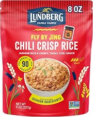 Lundberg X Fly By Jing Chili Crisp Rice – Microwave Ready in 90 Seconds, Regenerative Organic Jasmine Rice with chili crisp s