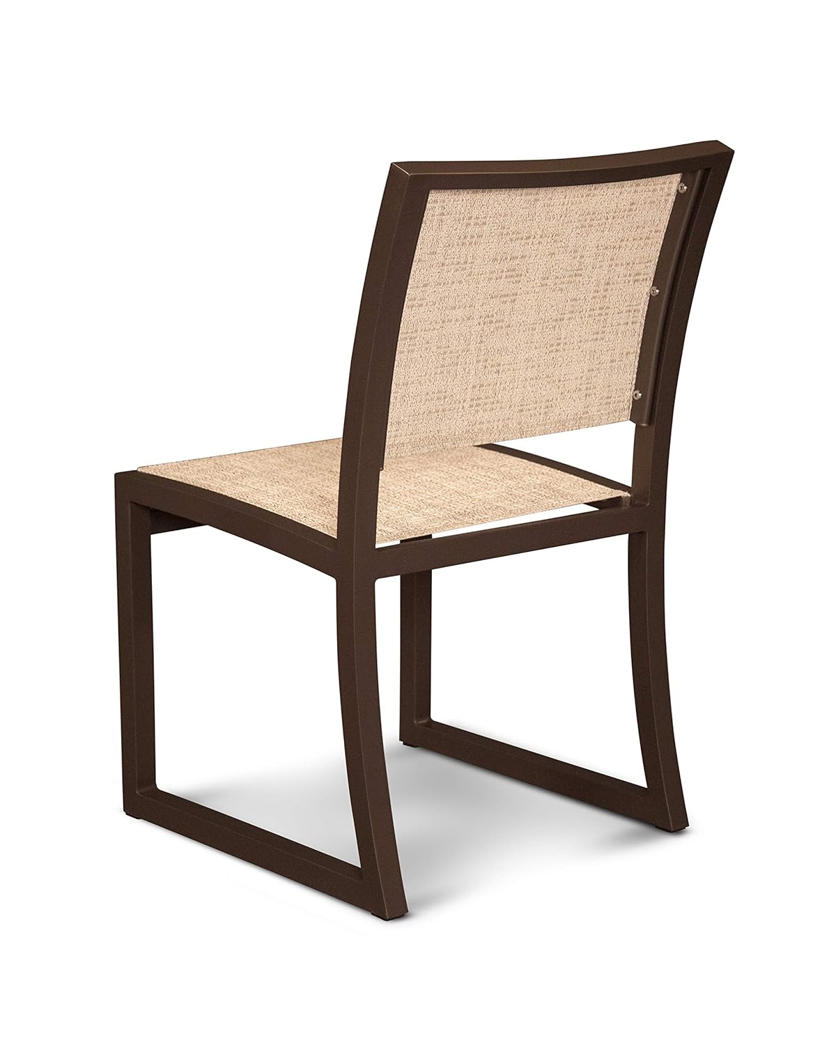 outdoor trex furniture on Trex Outdoor Furniture Cube Dining Side Chair In Satin Bronze Driftwood Patio Seating Surclima Chairs