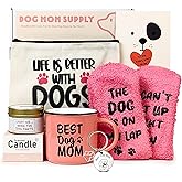 Dog Mom Gifts For Women, Dog Lover Gifts, Mothers Day Gift for Mom Daughter Unique Birthday Gift, Christmas idea Set with 10oz Ceramic Coffee Mug for Dog-loving Friend