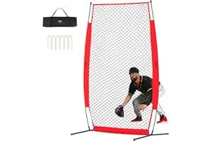 VEVOR I Screen Baseball for Batting Cage, 7x4 ft Baseball & Softball Safety Screen, Body Protector Portable Batting Screen wi