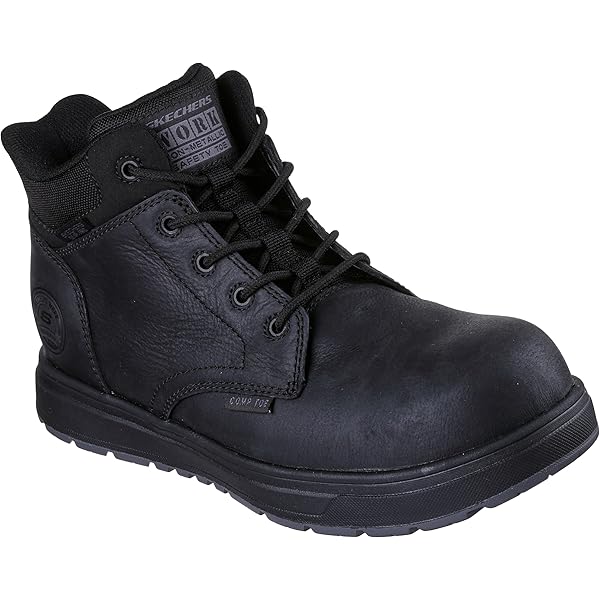 Amazon.com: Skecher's Mens for Work Santoro Leather Safety Moc Toe