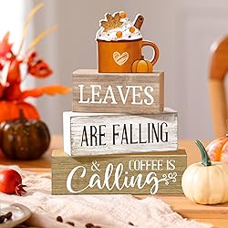Lineshading 4 Pcs Fall Decorations for Home