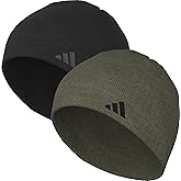 adidas Mens Beanie 2-Pack – Standard Fit Winter Knit Hat Skull Cap