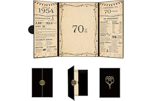 Roetyce 70th Birthday Decorations Women Men, Back in 1954 70th Birthday Guest Book, 70th Birthday Gifts for Women Men, 70 Years Old Birthday Party Supplies, Jumbo 70th Birthday Card Signature Board