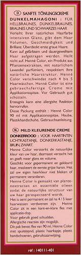 Henne Color Auburn Henna Hair Colouring Cream 90ml Natural Plant Based view 2