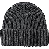 Home Prefer Mens Winter Hat Rib Knit Beanie Hat for Men Women Warm Cuff Beanie for Running Cycling Snow Ski Beanie