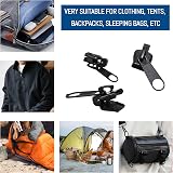 MEKEET 6PCS Zip Repair Kit Universal Zipper Pull Replacement for DIY view 4