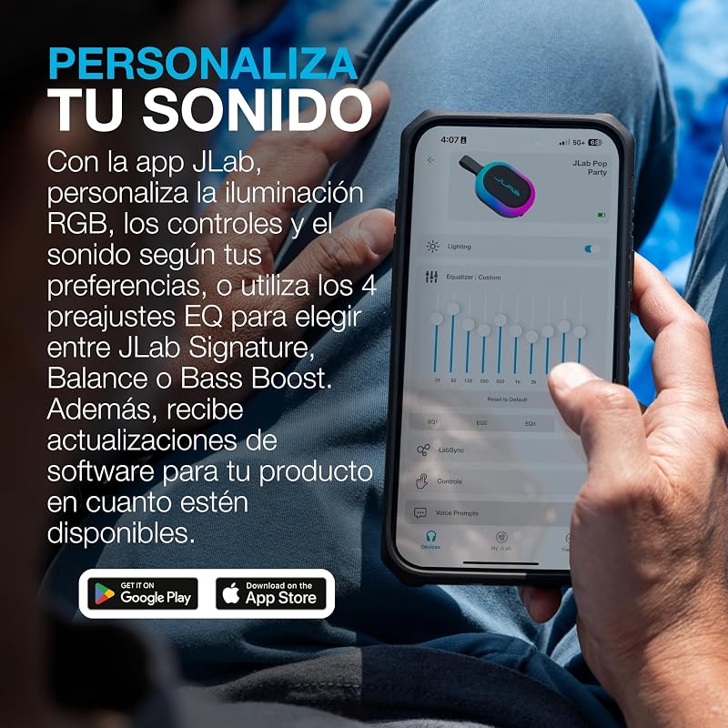 Pop Party Ultraportátil Pequena Coluna Bluetooth com autonomia 8H+ - Coluna sem fios de 5W para exteriores e viagens com luzes RGB, áudio potente, resistência à água IP55, Blackberry