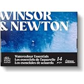 Winsor &amp; Newton Cotman Watercolour Paint, Set of 10 x 5ml Tubes (includes 2 Brushes, Pad, Palette)
