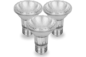 12VMONSTER Par 20 3 Pack FL25 35PAR20/FL 35 Watt Halogen Spot Light Bulb Replacement 120V 130V Base Flood Beam Lighting Range Hood Oven PAR20 Reflector Excel Bulbs DL Kitchen Bathroom Ceiling Can Lamp 35W E26 3P
