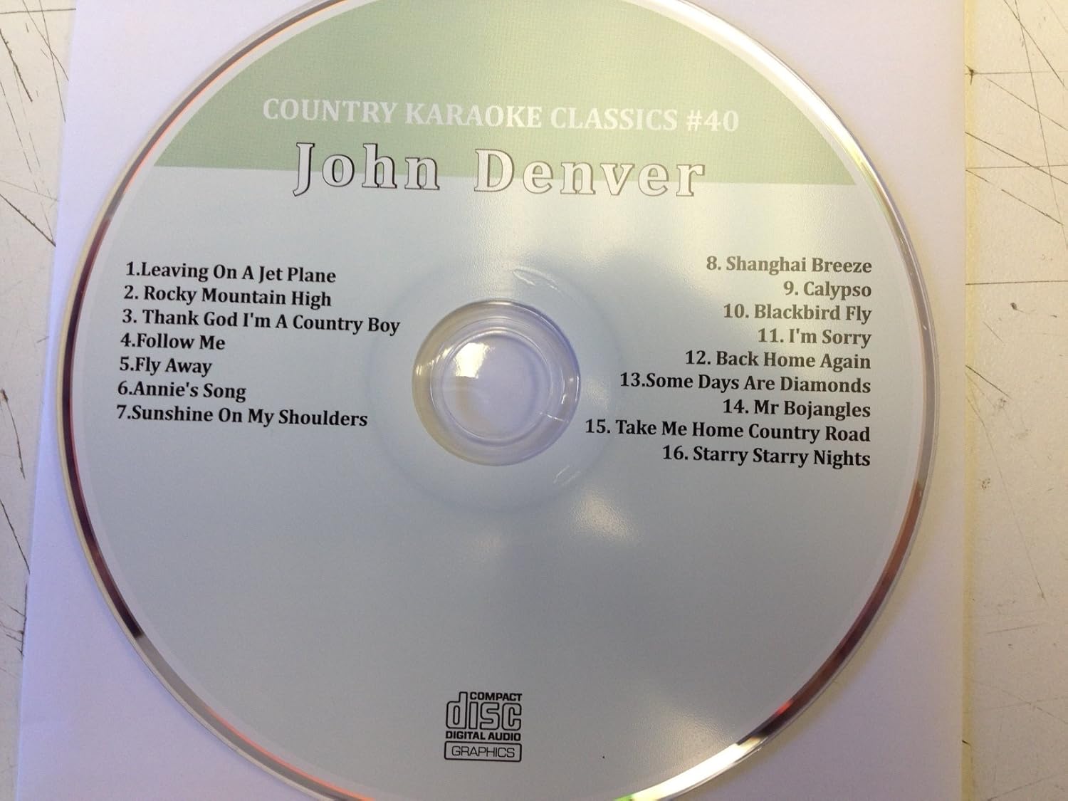 Amazon Com John Denver Country Karaoke Classics Cdg Music Cd