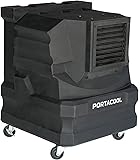 PortacoolPACCYC02 Cyclone 2000 Portable Evaporative Cooler with 500 Square Foot Cooling Capacity, Black