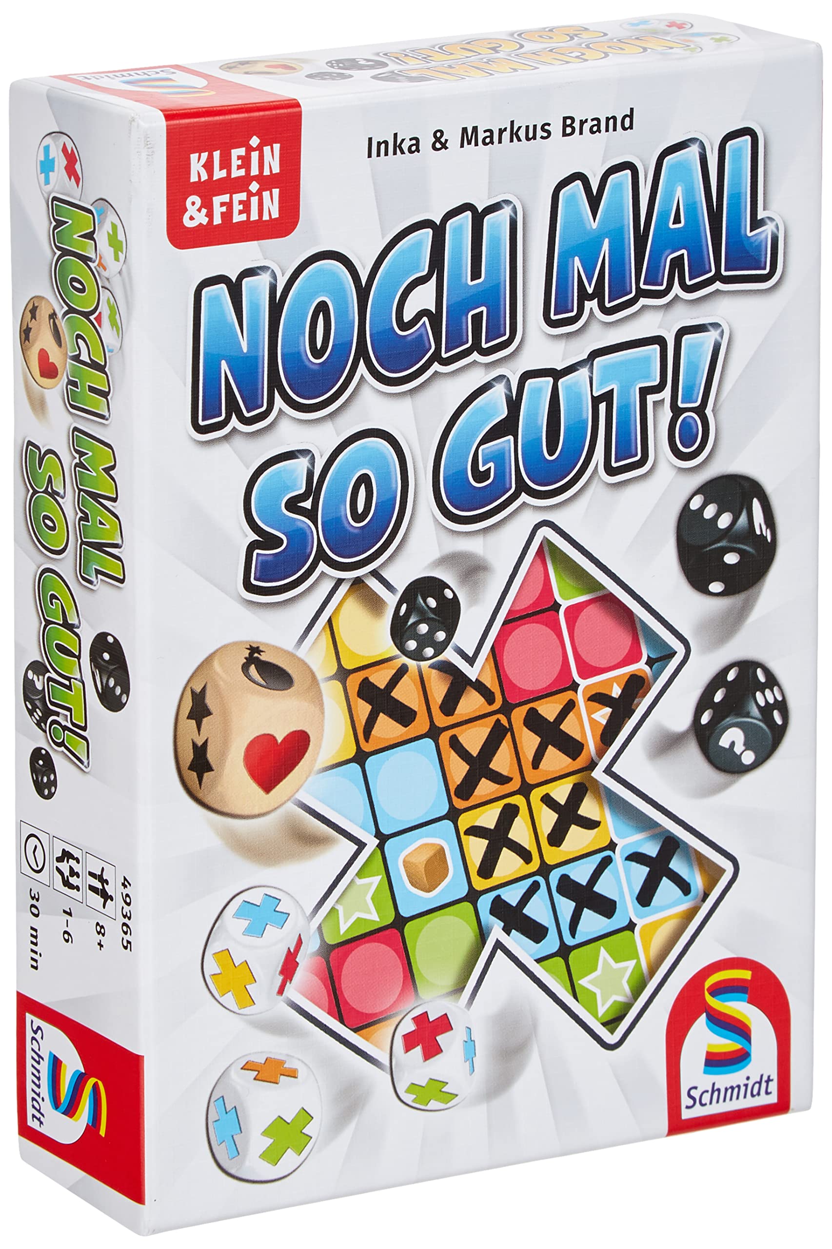 Schmidt Spiele 49365 Noch mal so gut, dice game from the series Klein & Fein, colourful