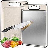 Stainless Steel Cutting Board for Kitchen, Double