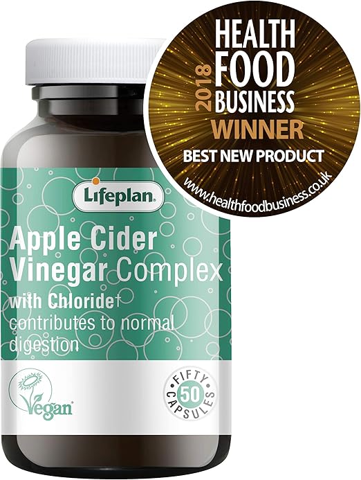 Lifeplan Apple Cider Vinegar Complex Capsules x 50. Award Winning Product. with sea kelp