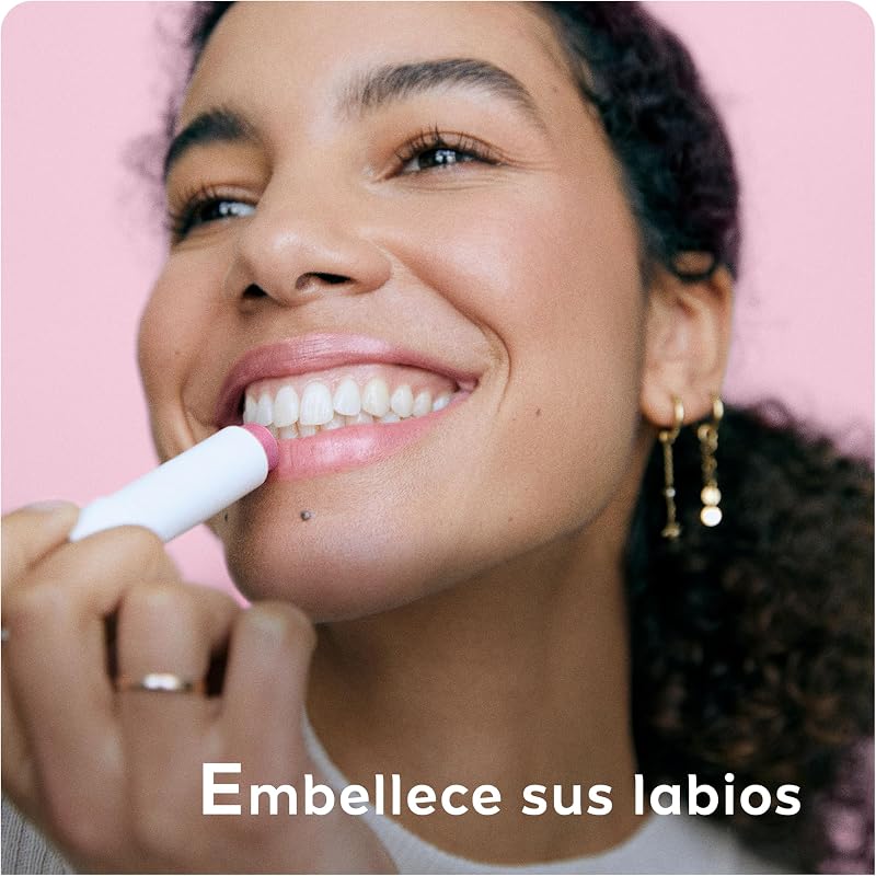Soft Rosé (1 x 4,8 g), bálsamo labial rosa, cacao de labios para un brillo suave y luminoso, bálsamo hidratante para unos labios sedosos e hidratados