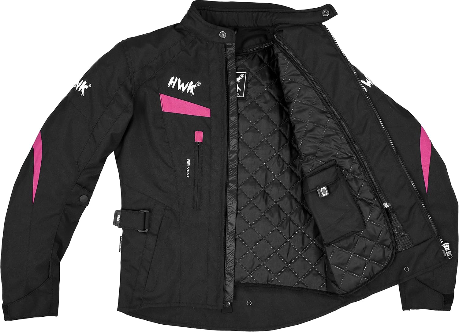 Women's Motorcycle Jacket For Women Stunt Adventure Waterproof Rain Jackets CE Armored Stella (Pink, 2XL): Automotive