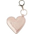 Itzy Ritzy Heart-Shaped Diaper Bag Charm, Purse Keychain & Luggage Tag – Elegant Accent with Lobster Clasp for Easy Attachment & Personalization – Versatile Accessory – 6" Long & 3" Wide (Gold)