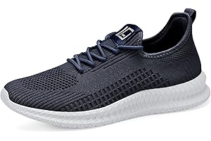 LCGJR Men's Running Shoes Ultra Lightweight Breathable Comfortable Walking Shoes Casual Fashion Sneakers Mesh Workout Shoes