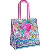 Lilly Pulitzer Market Shopper Bag, Reusable Grocery Tote, Shoulder Bag for Produce or Travel | for Produce, for Travel