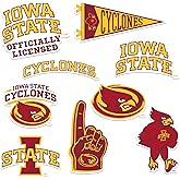 Iowa State University Vinyl Sticker Pack – 8 Waterproof Cyclones Logos, Mascot, Pennant & Wordmark Decals for Laptop, Water Bottle, Tablet, Car, Skateboard & More – Officially Licensed Variety Set