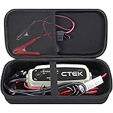 Aproca Case for CTEK 40-206 MXS 5.0/40-658 NXT 5 Battery Charger, Case Only | Carrying Case Fit CTEK 4.3 / CTEK 56-926 / CTEK 56-958 Battery Charger, Mesh Pocket Stores Booster Clamps, Charging Cable