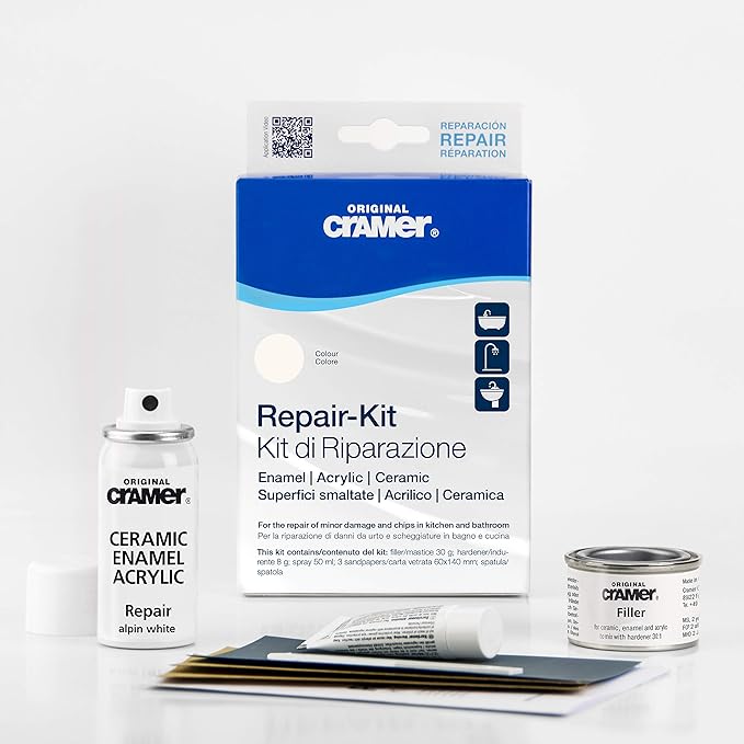 Cramer Ceramic/Enamel Repair Kit for Baths, Sinks and Counter Tops
