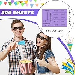 Kosiz 300 Sheets Raffle Tickets Sheets Hold This