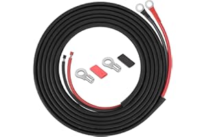 Geosiry 10 Gauge Battery Cable, 10 Gauge Wire Connect Battery and Charge Controller for Automotive RV Truck Motorcycle Solar Panel (10AWG 16FT)