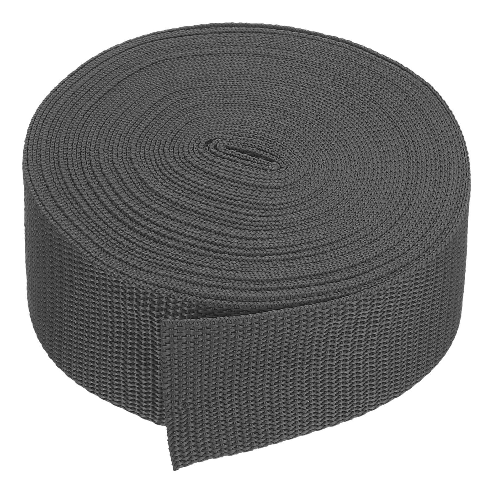 PATIKIL 9 Meters Webbing, 50mm Polypropylene Webbing Strap Heavy Webbing Roll Chair Straps for Indoor Outdoor Climbing DIY Crafting, Dark Gray