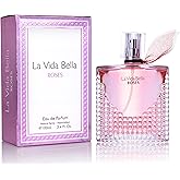 La Vida Bella Roses for Women Eau De Parfum - Floral Amber Fragrance that Combines Top Notes of Raspberry, Pink Pepper & Bergamot - Sugary Rush & Citrusy - Spicy & Rich Aromatic Scent 100ml Bottle