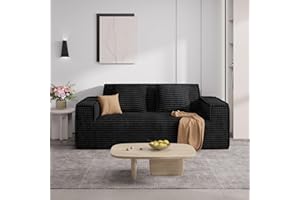 LUXANIMARION 75'' Cloud Loveseat Sofa, No Assembly Required Comfy Deep Seat Couches 1 pcs for Living Room, Bedroom, Apartment